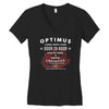 optimus trans Women's V-Neck T-Shirt