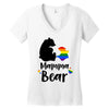 mama bear gay pride Women's V-Neck T-Shirt