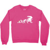 alien evolution   mens funny Crewneck Sweatshirt