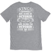 Real Kings Are Born On October 18 V-Neck Tee