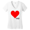 Besties Heart Family Matching Women's V-Neck T-Shirt