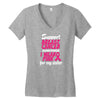 I Wear Pink For My Sister Women's V-Neck T-Shirt