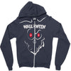 ghose face halloween Zipper Hoodie