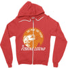 the man the myth the fishing Zipper Hoodie
