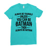 always be batman Ladies Fitted T-Shirt