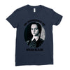 on wednesdays we wear black Ladies Fitted T-Shirt