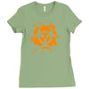 biohazard splat Ladies Fitted T-Shirt