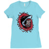 shark attack Ladies Fitted T-Shirt