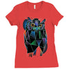 polygonal owl Ladies Fitted T-Shirt