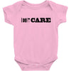 i don't care Baby Bodysuit