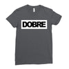 Dobre Black/White Ladies Fitted T-Shirt