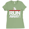 run away rabbit Ladies Fitted T-Shirt