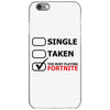 too busy playing fortnite (black) iPhone 6/6s Case