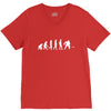 golf evolotions white letter V-Neck Tee