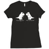 trex i love you this much Ladies Fitted T-Shirt