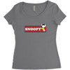 Snoopy Women's Triblend Scoop T-shirt