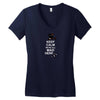 keep calm, we're all mad here Women's V-Neck T-Shirt