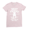 Best Friend Pitbull Ladies Fitted T-Shirt