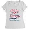 A May Girl Like A Flowers Women's Triblend Scoop T-shirt