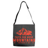 Faith Can Move Mountains Adjustable Strap Totes
