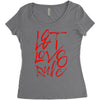 let love rule Women's Triblend Scoop T-shirt