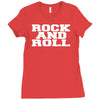 rock and roll funny Ladies Fitted T-Shirt