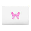 breast cancer butterfly Accessory Pouches