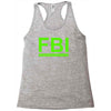 mens fbi print casual slim Racerback Tank