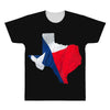 Eroded Texas Map With Flag All Over Men's T-shirt