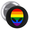 alien lgbt Pin-back button