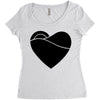 black heart Women's Triblend Scoop T-shirt