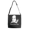 prose before hos  funny william shakespeare joke comedy rude Adjustable Strap Totes