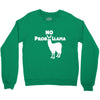no prob llama funny llama Crewneck Sweatshirt