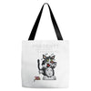 anxious cat Tote Bags