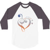 music expresses clef heart girls 3/4 Sleeve Shirt