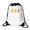 money power woman Drawstring Bags