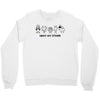 space are friends black Crewneck Sweatshirt