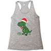 christmas dinosaur Racerback Tank