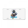 who loves frenchies License Plate
