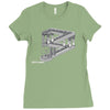 some game involving falling blocks in the style of m.c. escher Ladies Fitted T-Shirt
