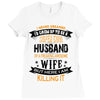 Super Cool Husband Of A Freaking Awesome Wife Ladies Fitted T-Shirt