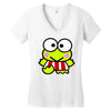 keroppi2 Women's V-Neck T-Shirt