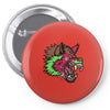 pink punk wolf Pin-back button