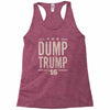 dump trump Racerback Tank