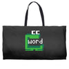 word muncher Weekender Totes