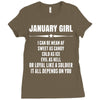 Super January Girl Ladies Fitted T-Shirt