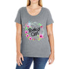 floral baby girl Ladies Curvy T-Shirt
