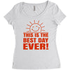 best day (2) Women's Triblend Scoop T-shirt