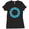 camera shutter Ladies Fitted T-Shirt