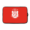 i only have one cat my cat has a few cat Laptop sleeve